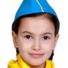 Пилотка голубая с золотым кантом детская КФ-5251