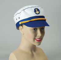 Шляпа капитана женская с якорем детская ФГ-ПБ853 Шляпа капитана женская с якорем детская ФГ-ПБ853
